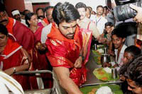 Ram Charan Upasana at Tirumala Photos